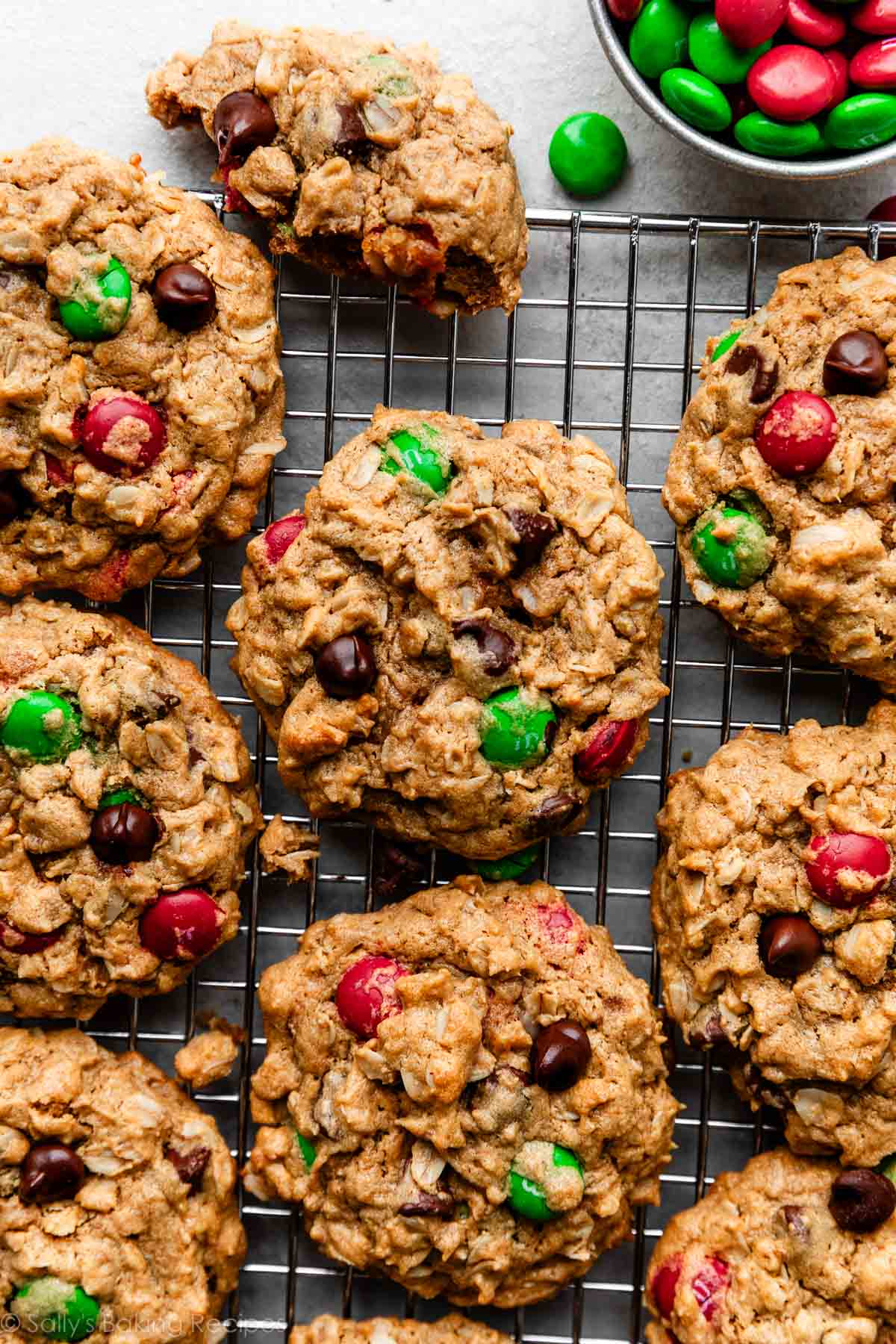 Flourless Monster Cookies: The Chewy, Peanut Butter & M&M Treat